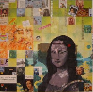 Exposition de calligraphie latine contemporaine/collage/peinture au couteau Exposition de calligraphie latine contemporaine/collage/peinture au couteau